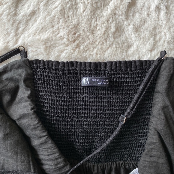 Zara Linen Pleated Top - Picture 3 of 4